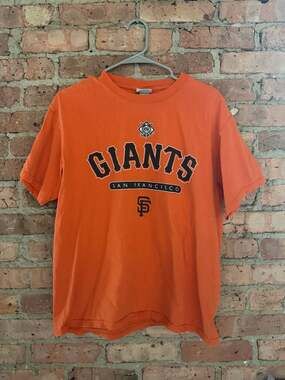 Vintage San Francisco Giants Lee Sport Orange MLB Spellout T-Shirt